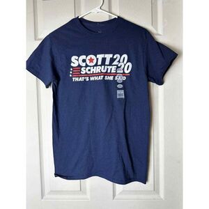 Scott Schrute 2020 That’s What She Said Men’s Tshirt Navy Blue Size Small KO9